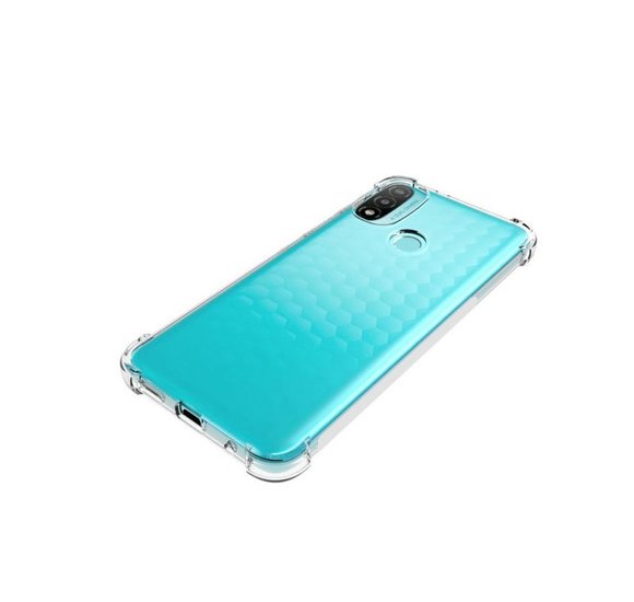 Motorola Moto E20 / E30 / E40 Hoesje, MobyDefend Transparante Shockproof TPU Gelcase, Verstevigde Hoeken, Volledig Doorzichtig