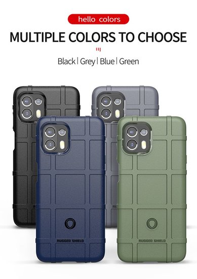 Motorola Edge 20 Lite Hoesje - Mobydefend Rugged Shield TPU Backcover - Groen