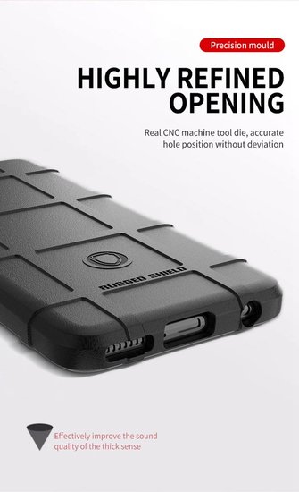 Motorola Edge 20 Lite Hoesje - Mobydefend Rugged Shield TPU Backcover - Groen
