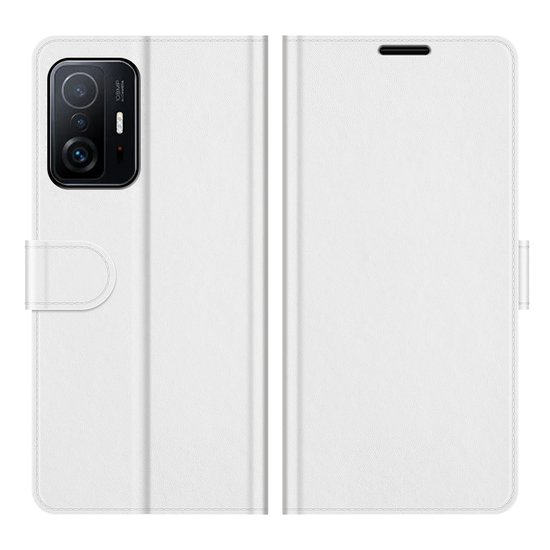 Xiaomi 11T / Xiaomi 11T Pro Hoesje, MobyDefend Wallet Book Case (Sluiting Achterkant), Wit