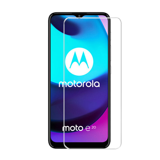 2-Pack Motorola Moto E20 Screenprotectors, MobyDefend Case-Friendly Gehard Glas Screensavers