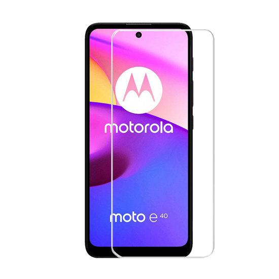 2-Pack Motorola Moto E40 / Moto E30 Screenprotectors, MobyDefend Case-Friendly Gehard Glas Screensavers