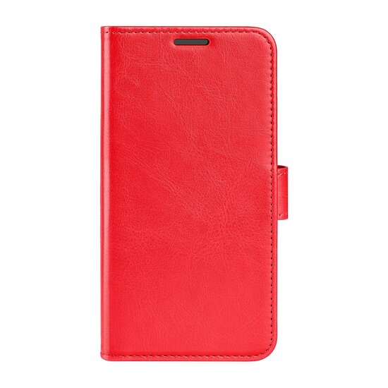 Samsung Galaxy M52 Hoesje, MobyDefend Wallet Book Case (Sluiting Achterkant), Rood