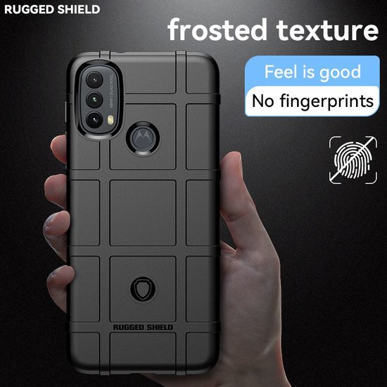 Motorola Moto E20 / E30 / E40 Hoesje - Mobydefend Rugged Shield TPU Backcover - Groen