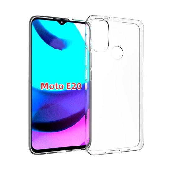 Motorola Moto E20 / E30 / E40 Hoesje, MobyDefend Transparante TPU Gelcase, Volledig Doorzichtig