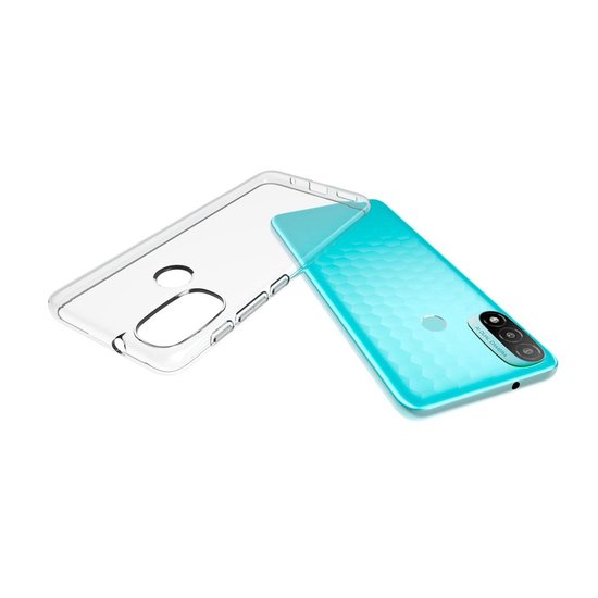 Motorola Moto E20 / E30 / E40 Hoesje, MobyDefend Transparante TPU Gelcase, Volledig Doorzichtig