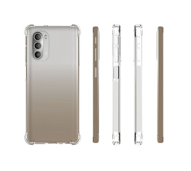 Motorola Moto G51 Hoesje - MobyDefend Transparante Shockproof TPU Backcover - Verstevigde Hoeken - Volledig Doorzichtig