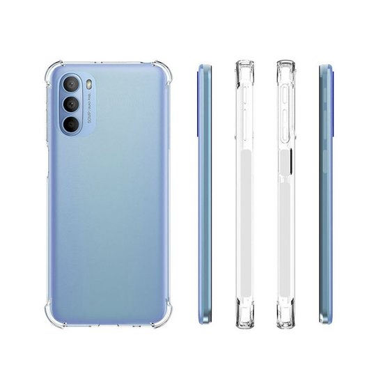 Motorola Moto G31 / Moto G41 Hoesje - MobyDefend Transparante Shockproof TPU Backcover - Verstevigde Hoeken - Volledig Doorzichtig