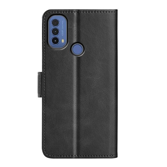 Motorola Moto E20 / E30 / E40 Hoesje, MobyDefend Luxe Wallet Book Case (Sluiting Zijkant), Zwart