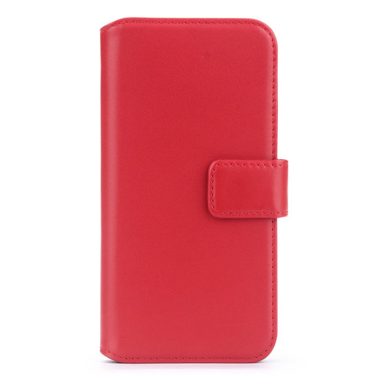 iPhone 11 Hoesje, Luxe MobyDefend Wallet Bookcase, Rood