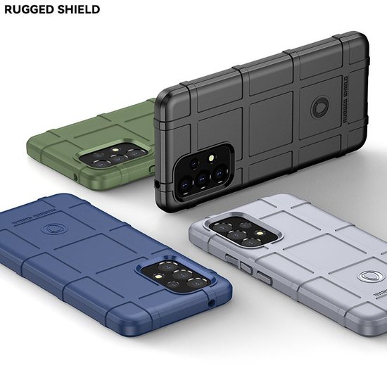 Samsung Galaxy A53 Hoesje, Rugged Shield TPU Gelcase, Zwart
