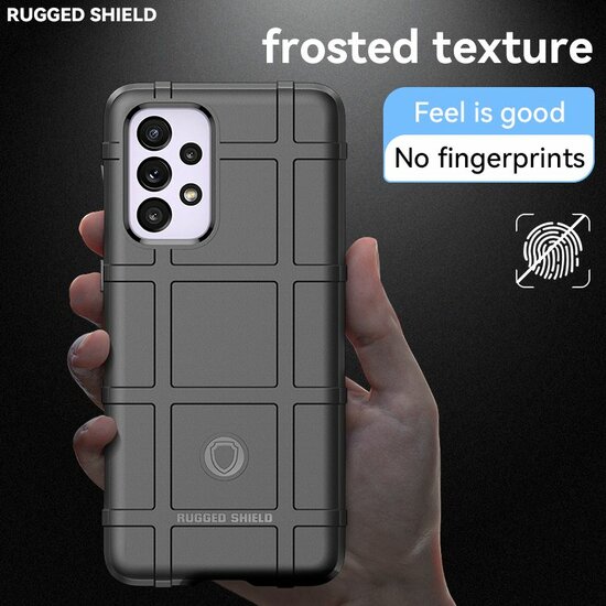 Samsung Galaxy A33 Hoesje - Mobydefend Rugged Shield TPU Backcover - Zwart