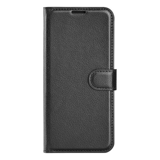 Motorola Moto G51 Hoesje, MobyDefend Kunstleren Wallet Book Case, Zwart