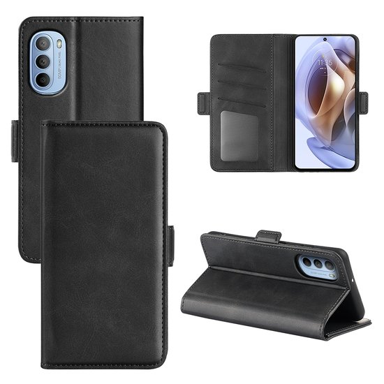 Motorola Moto G31 / Moto G41 Hoesje - MobyDefend Luxe Wallet Book Case (Sluiting Zijkant) - Zwart