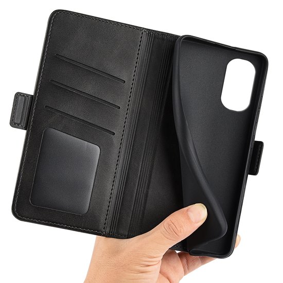 Motorola Moto G31 / Moto G41 Hoesje - MobyDefend Luxe Wallet Book Case (Sluiting Zijkant) - Zwart