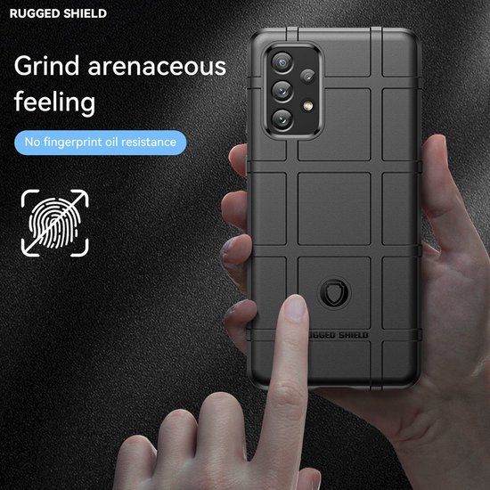 Samsung Galaxy A73 Hoesje - Mobydefend Rugged Shield TPU Backcover - Zwart