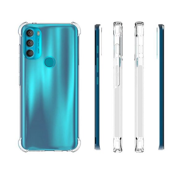 Motorola Moto G71 Hoesje - MobyDefend Transparante Shockproof TPU Backcover - Verstevigde Hoeken - Volledig Doorzichtig