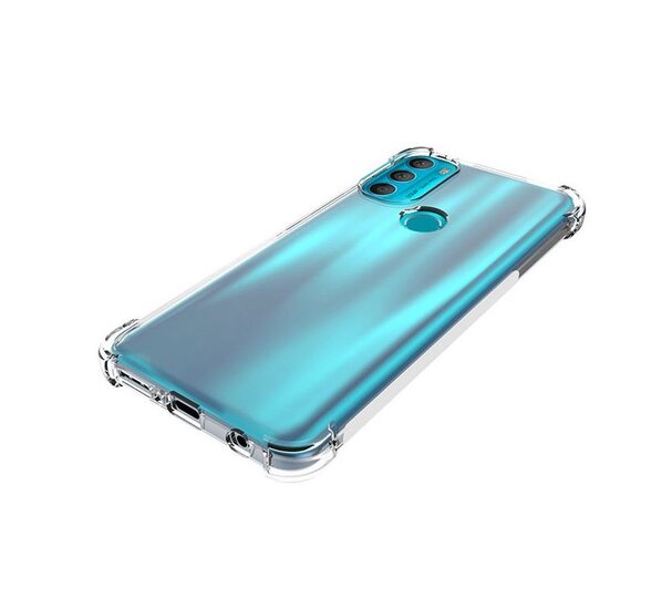 Motorola Moto G71 Hoesje - MobyDefend Transparante Shockproof TPU Backcover - Verstevigde Hoeken - Volledig Doorzichtig