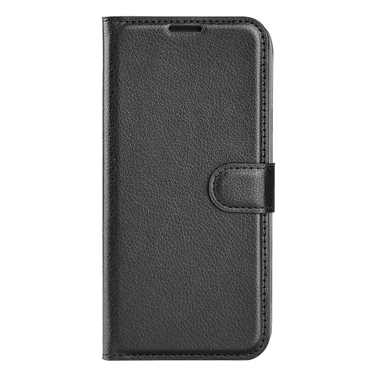 Motorola Moto G71 Hoesje, MobyDefend Kunstleren Wallet Book Case, Zwart