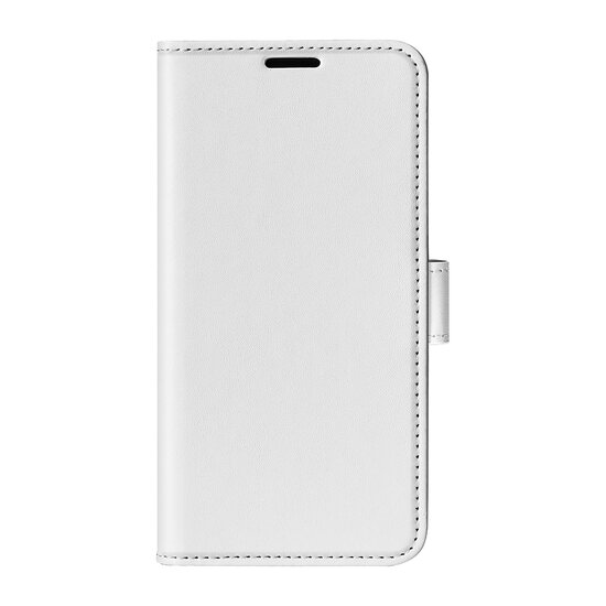 Motorola Moto G71 Hoesje, MobyDefend Wallet Book Case (Sluiting Achterkant), Wit