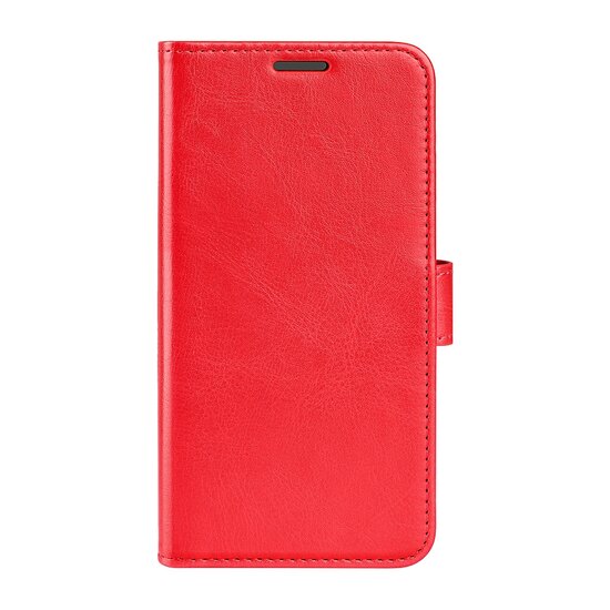 Motorola Moto G71 Hoesje, MobyDefend Wallet Book Case (Sluiting Achterkant), Rood