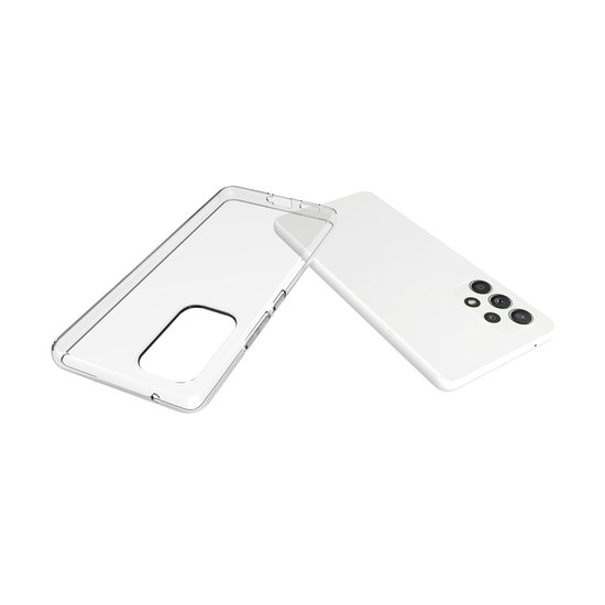 Samsung Galaxy A53 Hoesje, MobyDefend Transparante TPU Gelcase, Volledig Doorzichtig