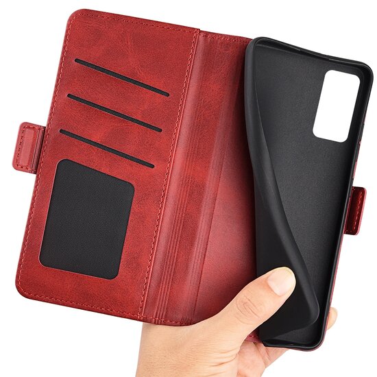 Xiaomi 12 / 12X Hoesje - MobyDefend Luxe Wallet Book Case (Sluiting Zijkant) - Rood