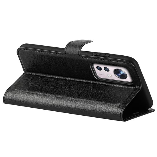 Xiaomi 12 / 12X Hoesje - MobyDefend Kunstleren Wallet Book Case (Sluiting Voorkant) - Zwart