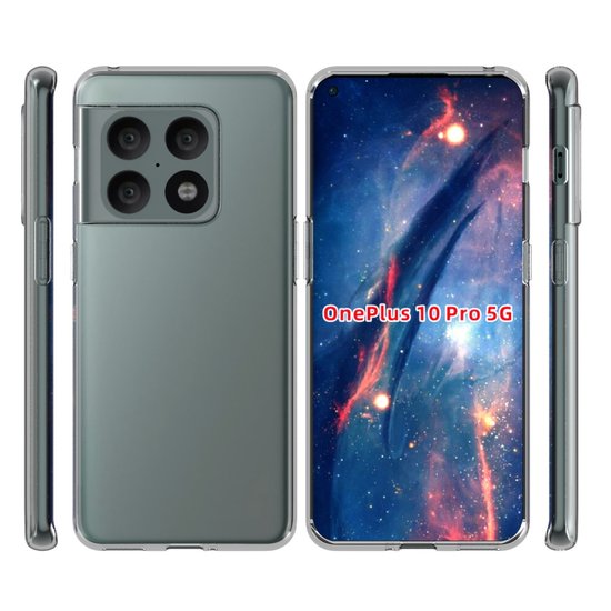 OnePlus 10 Pro Hoesje - MobyDefend Transparante TPU Backcover - Volledig Doorzichtig