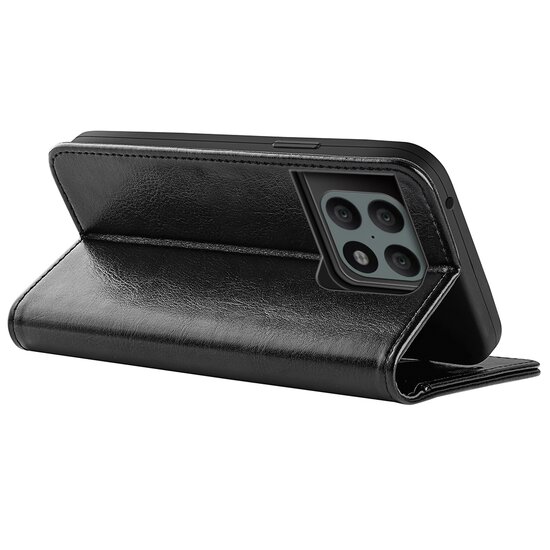 OnePlus 10 Pro Hoesje - MobyDefend Wallet Book Case (Sluiting Achterkant) - Zwart