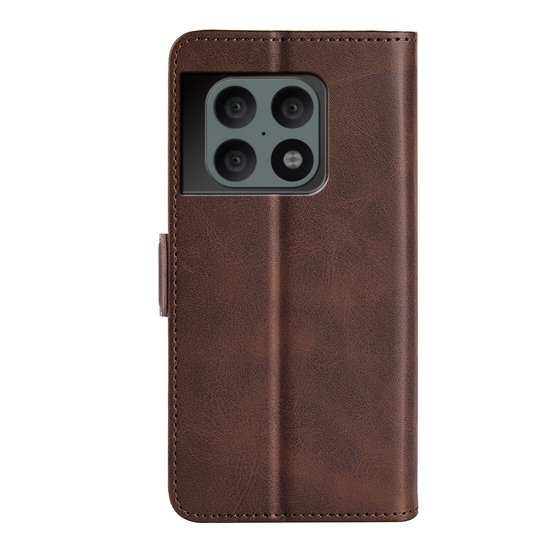 OnePlus 10 Pro Hoesje - MobyDefend Luxe Wallet Book Case (Sluiting Zijkant) - Bruin