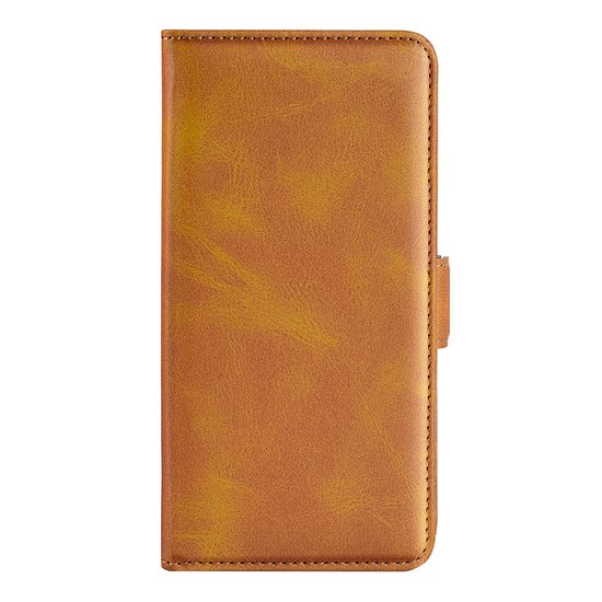 OnePlus 10 Pro Hoesje, MobyDefend Luxe Wallet Book Case (Sluiting Zijkant), Lichtbruin