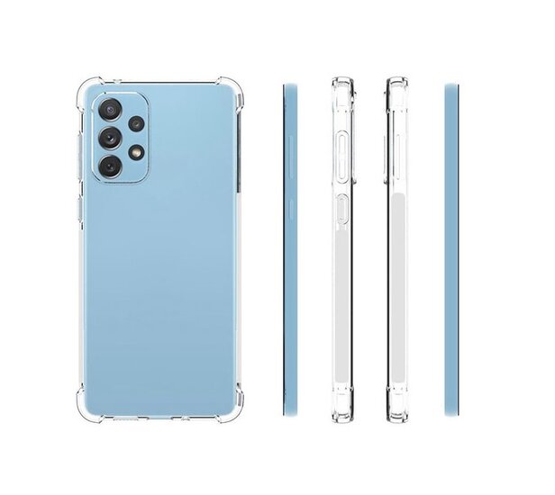 Samsung Galaxy A73 Hoesje - MobyDefend Transparante Shockproof TPU Backcover - Verstevigde Hoeken - Volledig Doorzichtig