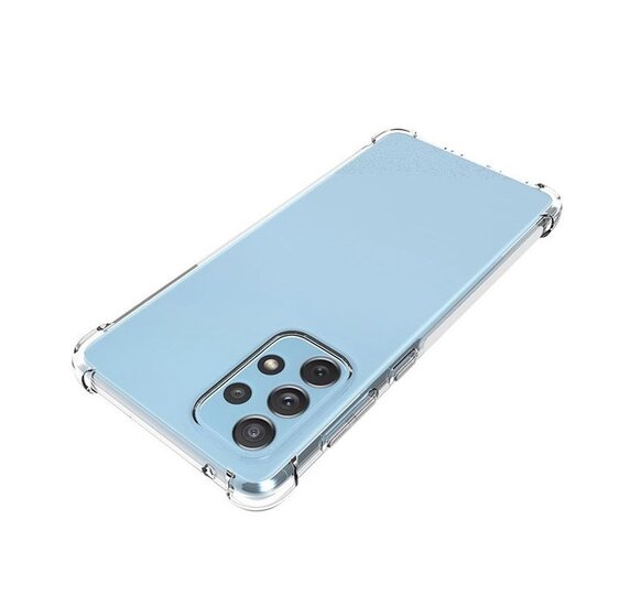 Samsung Galaxy A73 Hoesje - MobyDefend Transparante Shockproof TPU Backcover - Verstevigde Hoeken - Volledig Doorzichtig