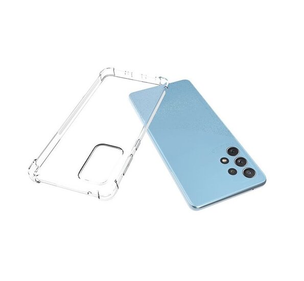 Samsung Galaxy A73 Hoesje - MobyDefend Transparante Shockproof TPU Backcover - Verstevigde Hoeken - Volledig Doorzichtig