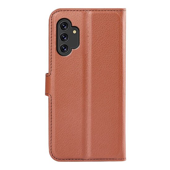 Samsung Galaxy A13 (4G) Hoesje - MobyDefend Kunstleren Wallet Book Case (Sluiting Voorkant) - Bruin