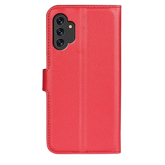 Samsung Galaxy A13 (4G) Hoesje, MobyDefend Kunstleren Wallet Book Case, Rood