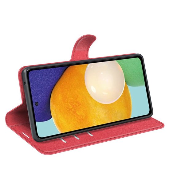 Samsung Galaxy A13 (4G) Hoesje - MobyDefend Kunstleren Wallet Book Case (Sluiting Voorkant) - Rood