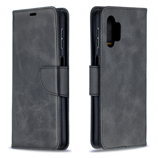 Samsung Galaxy A13 (4G) Hoesje - MobyDefend Wallet Book Case Met Koord - Zwart