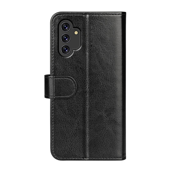 Samsung Galaxy A13 (4G) Hoesje, MobyDefend Wallet Book Case (Sluiting Achterkant), Zwart