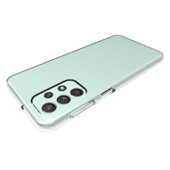 Samsung Galaxy A23 Hoesje - MobyDefend Transparante TPU Backcover - Volledig Doorzichtig