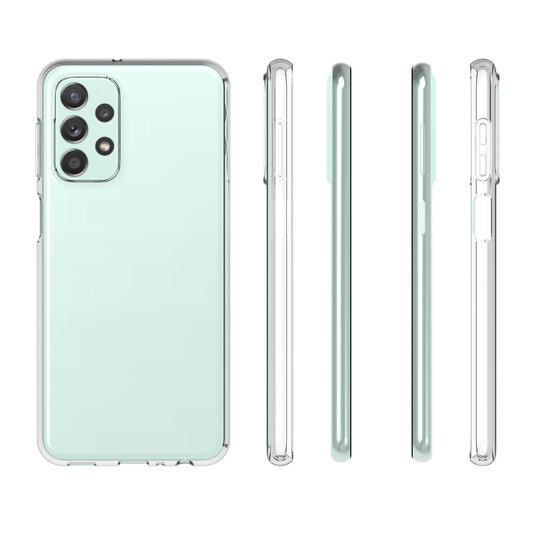 Samsung Galaxy A23 Hoesje - MobyDefend Transparante TPU Backcover - Volledig Doorzichtig
