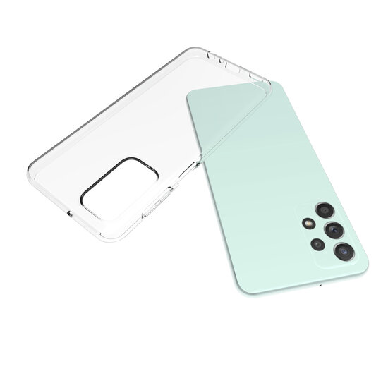 Samsung Galaxy A23 Hoesje - MobyDefend Transparante TPU Backcover - Volledig Doorzichtig