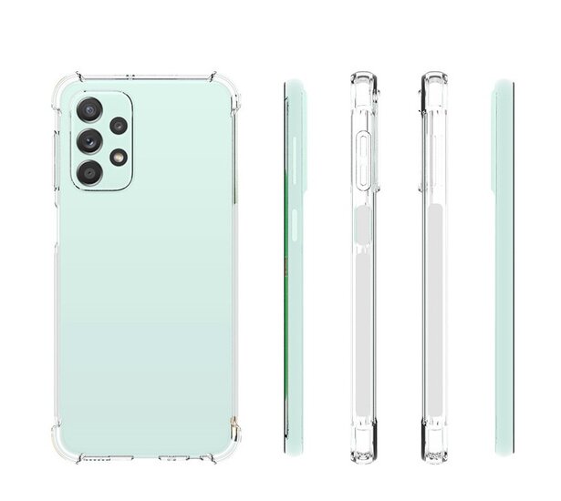 Samsung Galaxy A23 Hoesje - MobyDefend Transparante Shockproof TPU Backcover - Verstevigde Hoeken - Volledig Doorzichtig