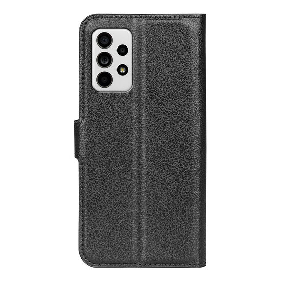 Samsung Galaxy A33 Hoesje, MobyDefend Kunstleren Wallet Book Case, Zwart