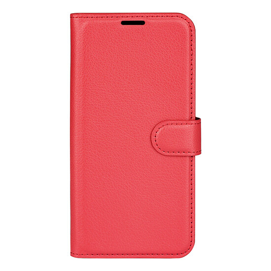 Samsung Galaxy A33 Hoesje, MobyDefend Kunstleren Wallet Book Case, Rood