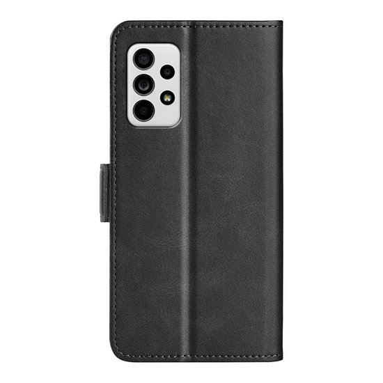 Samsung Galaxy A53 Hoesje, MobyDefend Luxe Wallet Book Case (Sluiting Zijkant), Zwart