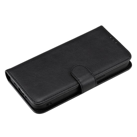 Samsung Galaxy S22 Hoesje, MobyDefend Luxe 2-in-1 Wallet Book Case Met Uitneembare Backcover, Zwart
