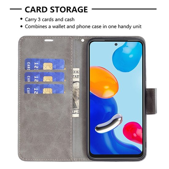 Xiaomi 12 / 12X Hoesje - MobyDefend Wallet Book Case Met Koord - Grijs