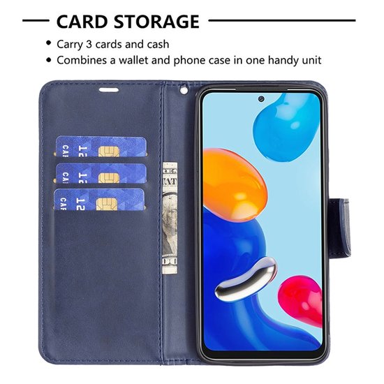 Xiaomi 12 / 12X Hoesje - MobyDefend Wallet Book Case Met Koord - Blauw